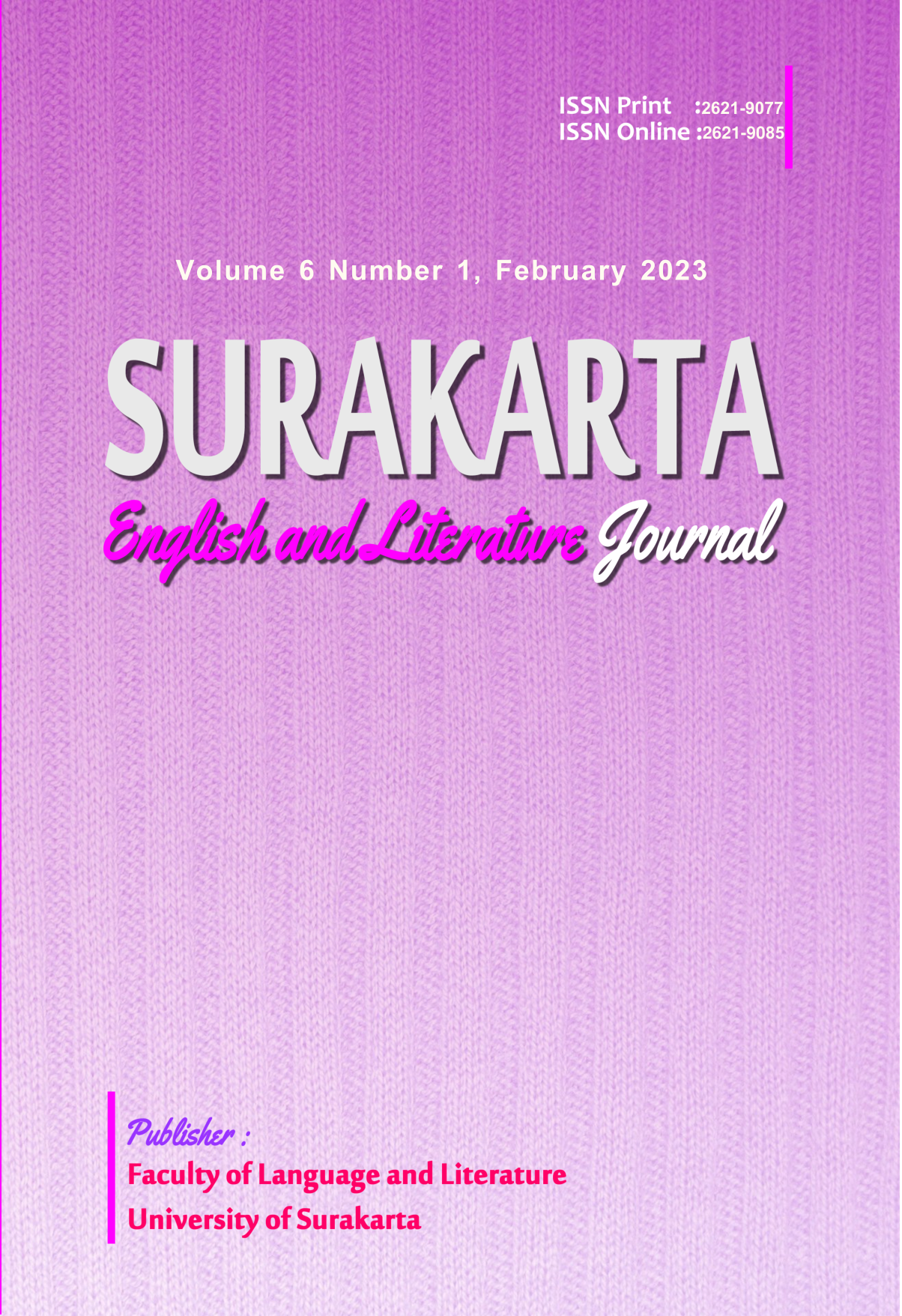 					View Vol. 6 No. 1 (2023): Volume 6 Number 1 February 2023
				