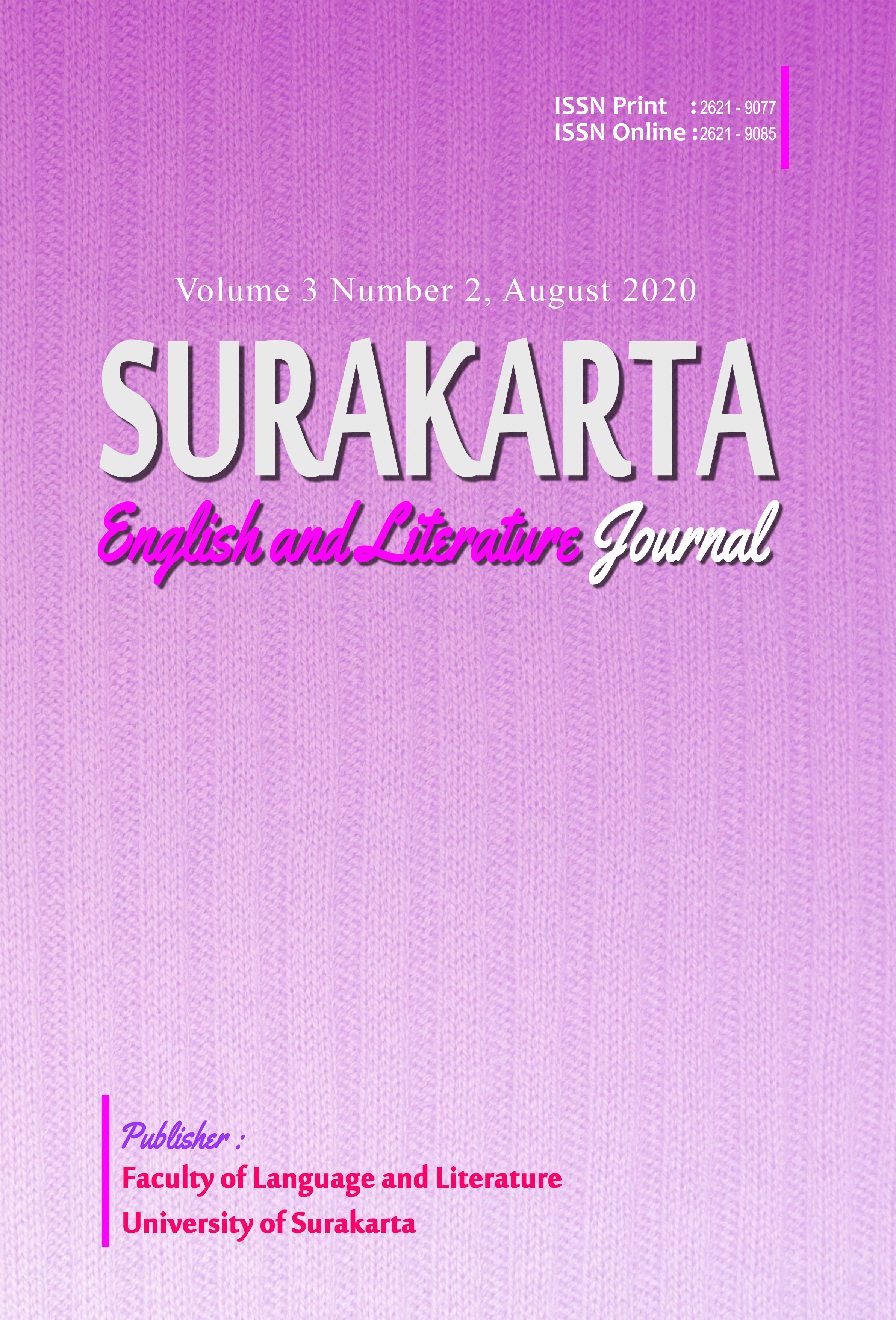 					View Vol. 3 No. 2 (2020): Volume 3 Number 2 August 2020
				